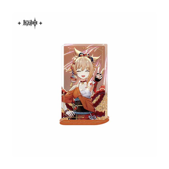 Genshin Impact - Acrylic Ornament with Glitter / Quicksand Effect - 110x65mm