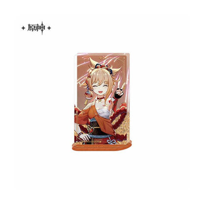 Genshin Impact - Acrylic Ornament with Glitter / Quicksand Effect - 110x65mm