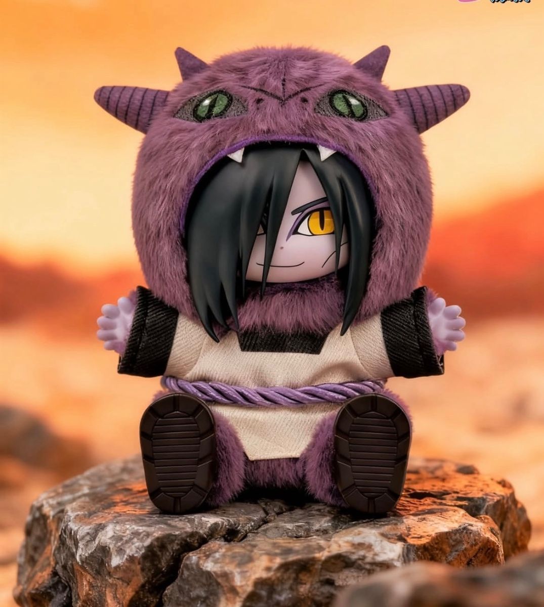 Naruto mini kosebamser med vinylansikt blindbox display Cute Beasts