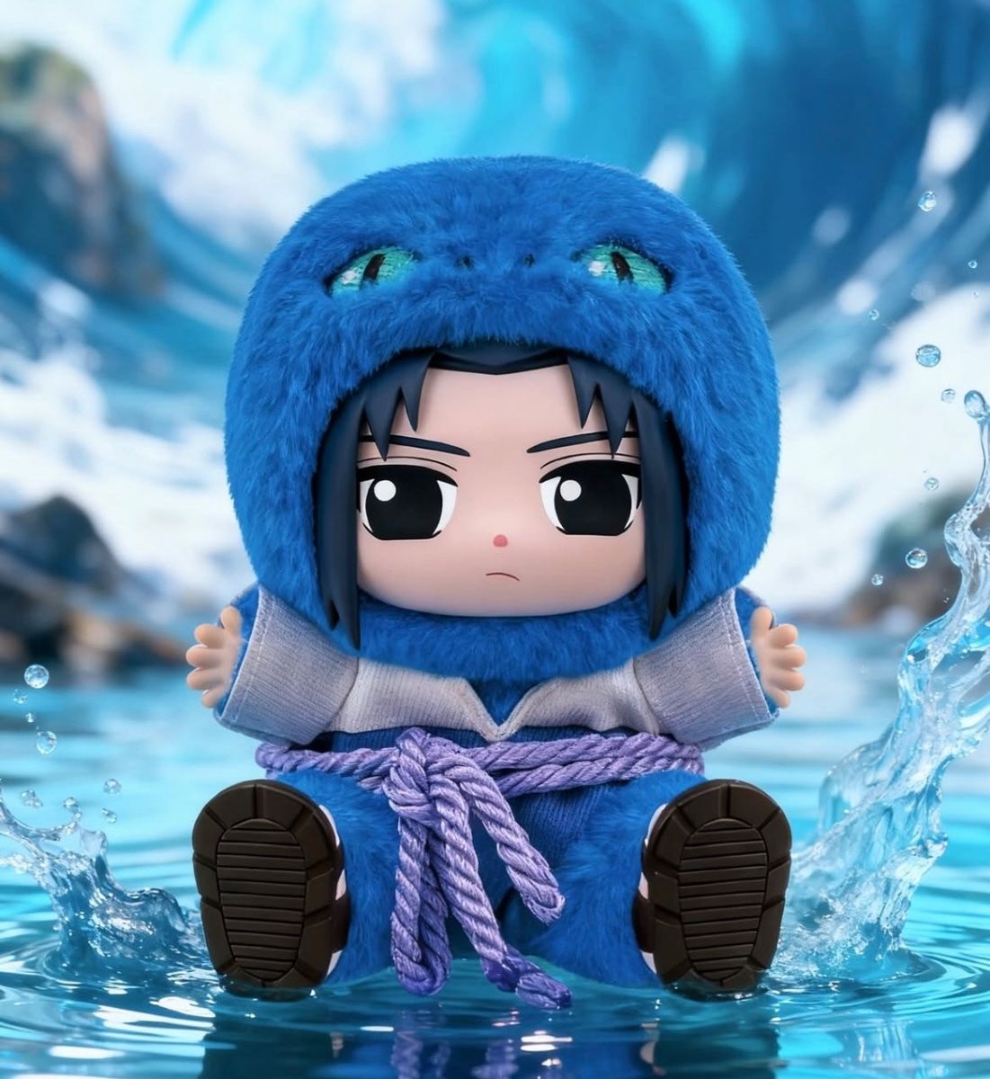 Naruto mini kosebamser med vinylansikt blindbox display Cute Beasts