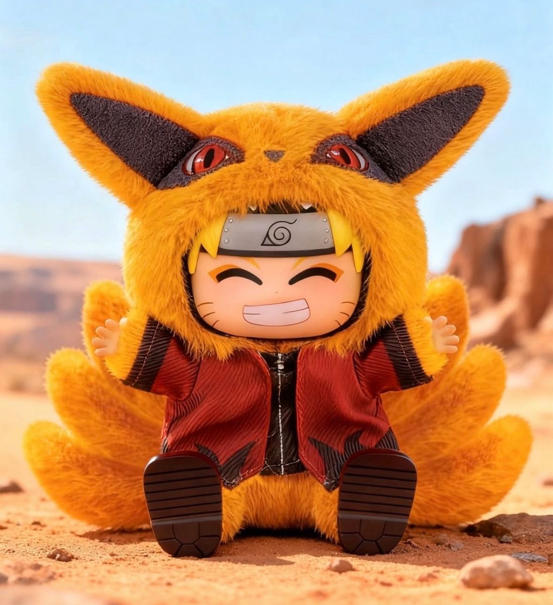 Naruto mini kosebamser med vinylansikt blindbox display Cute Beasts