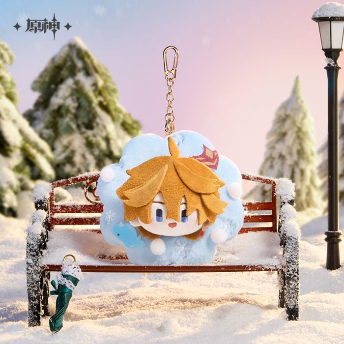 Genshin Impact - Tartaglia Leisurely Winter's Day - Plush Keychain - 11,5 cm