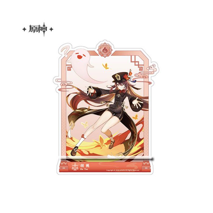 Genshin Impact akrylfigurer, dioramaer og mobilholdere