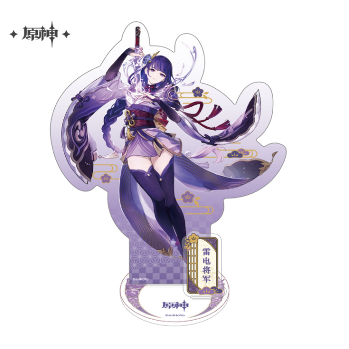 Genshin Impact akrylfigurer, dioramaer og mobilholdere