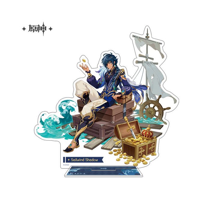 Genshin Impact akrylfigurer, dioramaer og mobilholdere