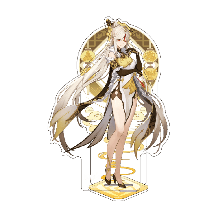 Genshin Impact akrylfigurer, dioramaer og mobilholdere