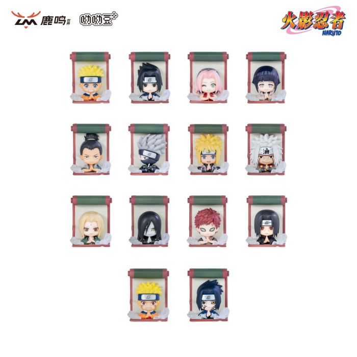 Naruto 3D magnet blindbox Secret Ninja Scroll Series