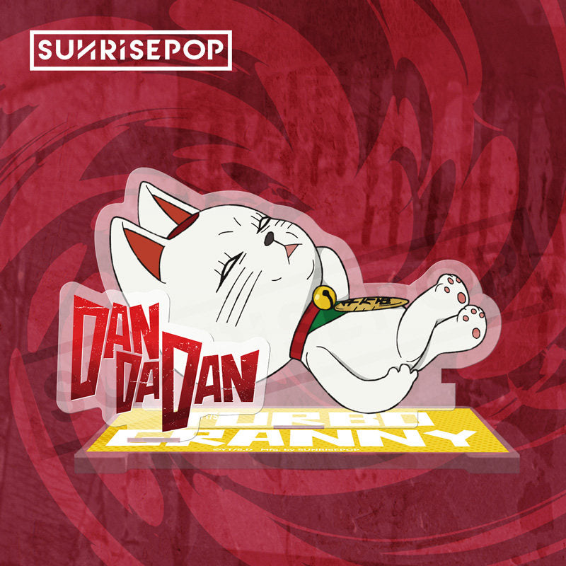 DAN DA DAN Turbo Granny Lucky Cat Chibi Acrylic Stand