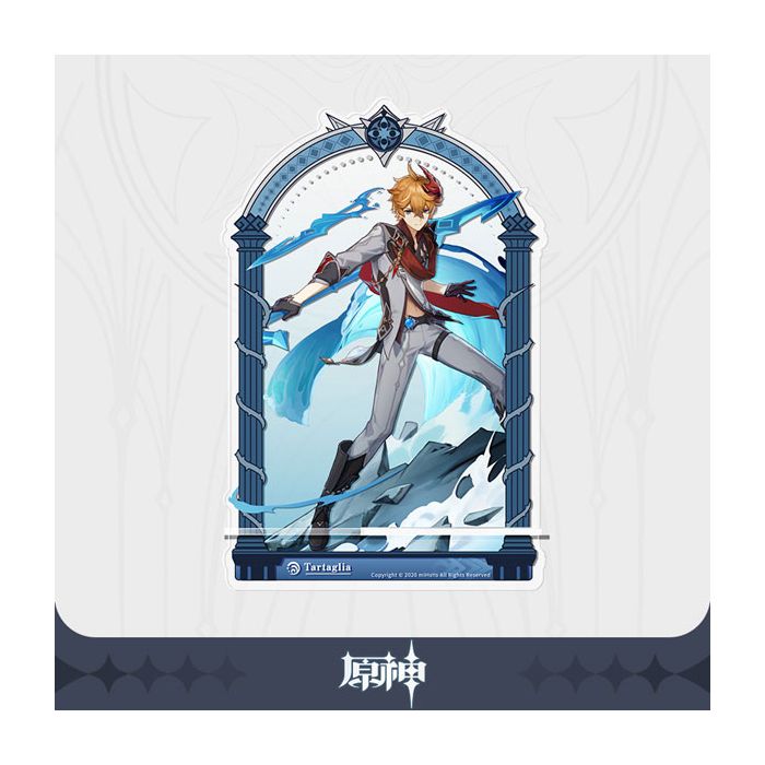Genshin Impact akrylfigurer, dioramaer og mobilholdere