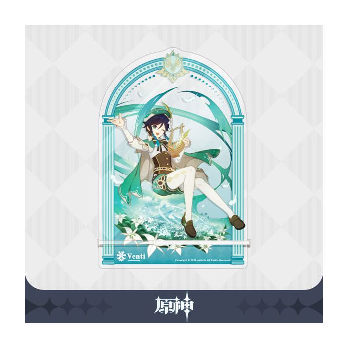 Genshin Impact akrylfigurer, dioramaer og mobilholdere