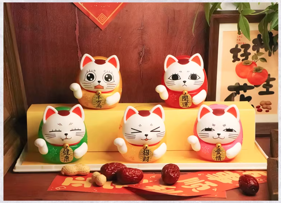 DAN DA DAN Turbo Granny Daruma Lucky Cat Blind Box Figure