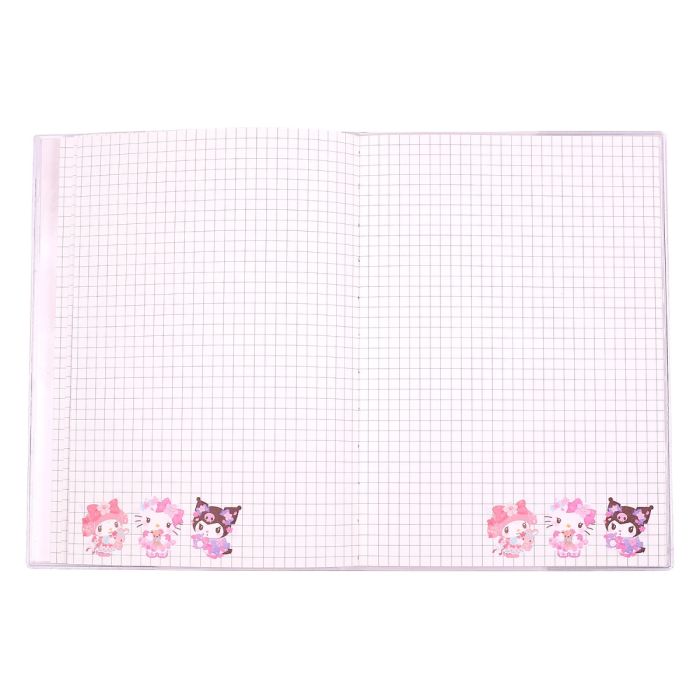 Hello Kitty & Friends - Holographic Softcover Notebook - Sakura Series - A5 - Checkered