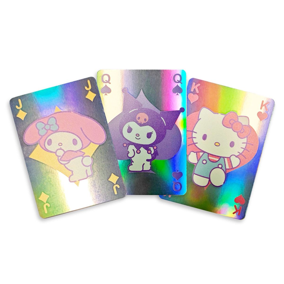Hello Kitty & Friends - Holographic Playing Cards - Cupcake - French-suited Deck 54 Cards
