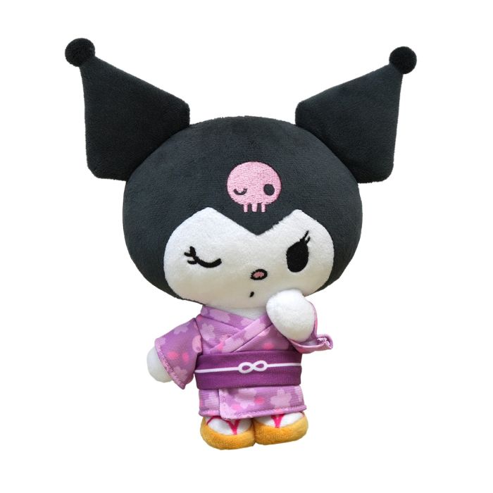 Kuromi - Plush Toy - Kimono Version - Selfstanding Plush - 21,5cm