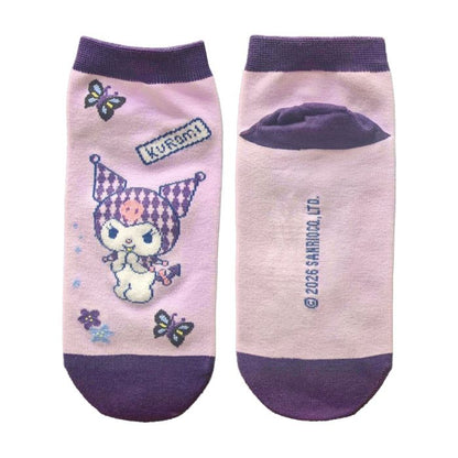 Kuromi - Short Socks - Japanese - Size 36-40