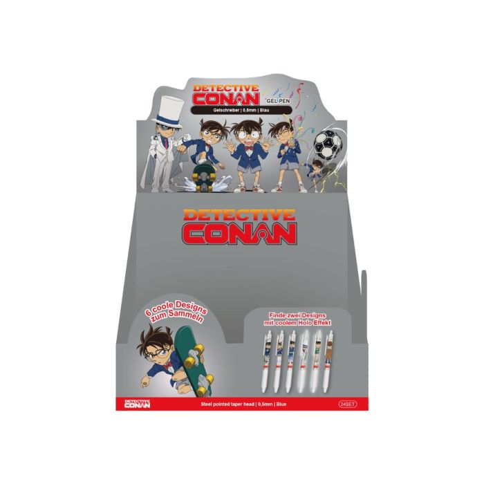 Detective Conan - Premium Gel Pen Display - 24 Pens per Display incl. 2 Secret Holographic Designs