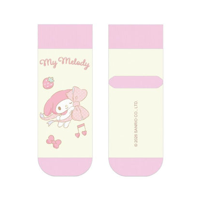 My Melody - Short Socks - Big Ribbon - Size 36-40